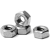 1/4-20 Hex Nut 1/4 20 Nut for 1/4 Bolts 304 Stainless Steel | 30pcs Right Hand UNC 1/4" Nuts Fasteners, 1/4"-20 SAE Replacement Nut Hex Drive