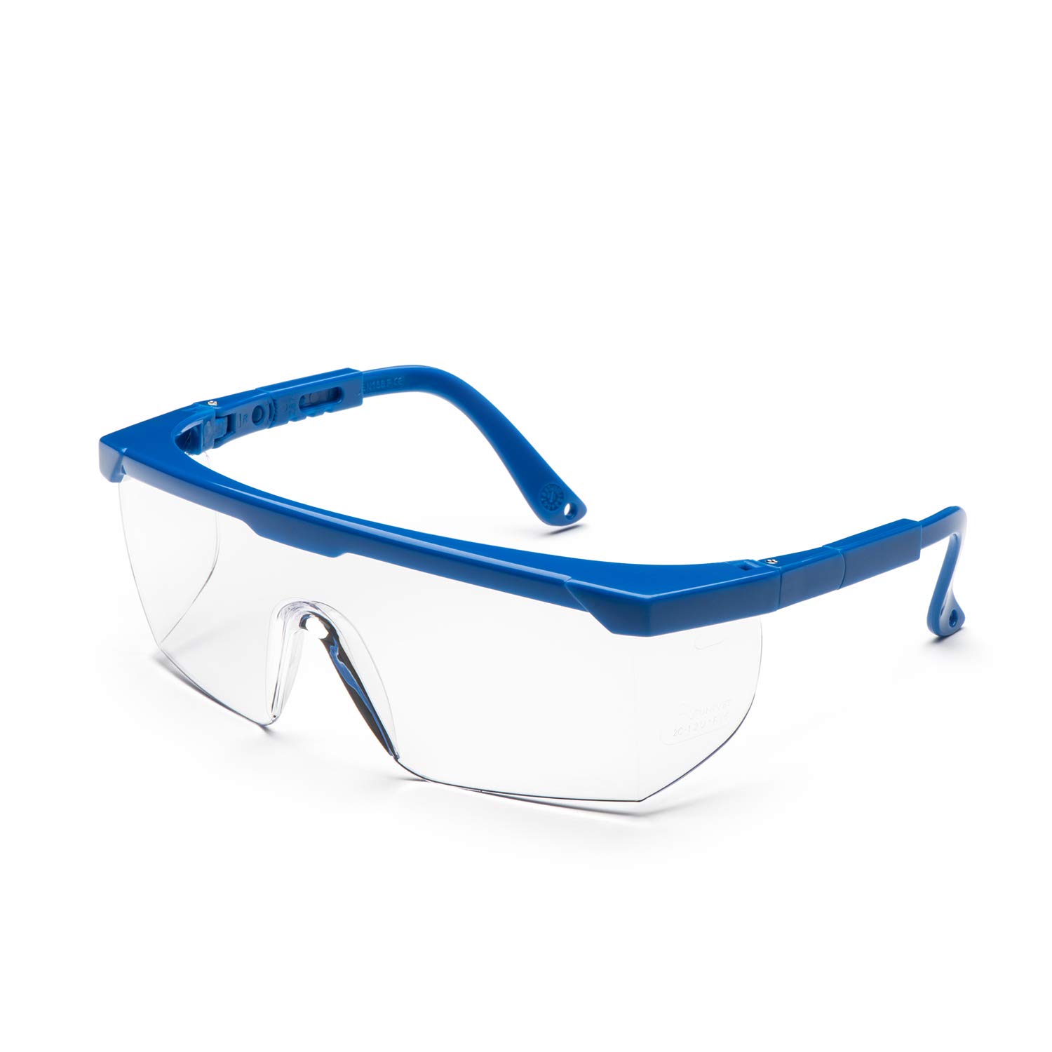 Univet 511.03.01.00H "No.511 Anti Fog" Safety Goggles with Clear Glass, Blue