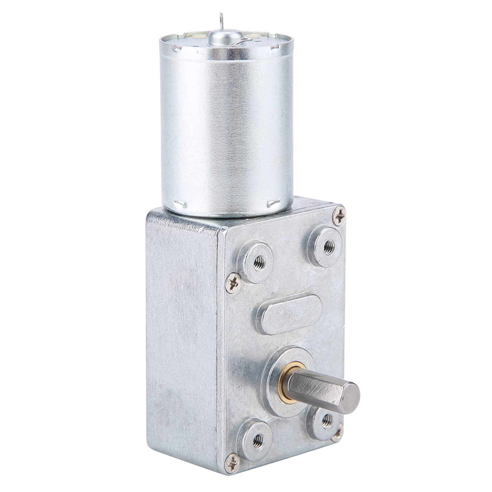 DC 12V Speed Reduction Gear Motor Electric High Motor Reversible Worm Geared Replacement Motor (10RPM)