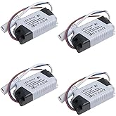 Acxico 4 pcs LED Driver 8/12/15/18/21W Power Supply Dimmable Transformer Waterproof LED Lig