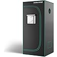 MARS HYDRO 2.3x2.3 Advanced Grow Tent, 27"x27"x63" High Reflective Mylar 1680D for Hydroponics Indoor Plant Growing, with Observation Window,Floor Tray and Smooth Zipper for TS600/SP150/TS1000