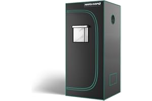 MARS HYDRO 2.3x2.3 Advanced Grow Tent, 27"x27"x63" High Reflective Mylar 1680D for Hydroponics Indoor Plant Growing, with Observation Window,Floor Tray and Smooth Zipper for TS600/SP150/TS1000