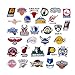 NBA Team Stickers Set 43Pack All Teams Collection Sticker Decals Packs for Water Bottle Laptop Cellphone Skateboard Bicycle Motorcycle Car Bumper Luggage Travel Case. Etc (43pcs)