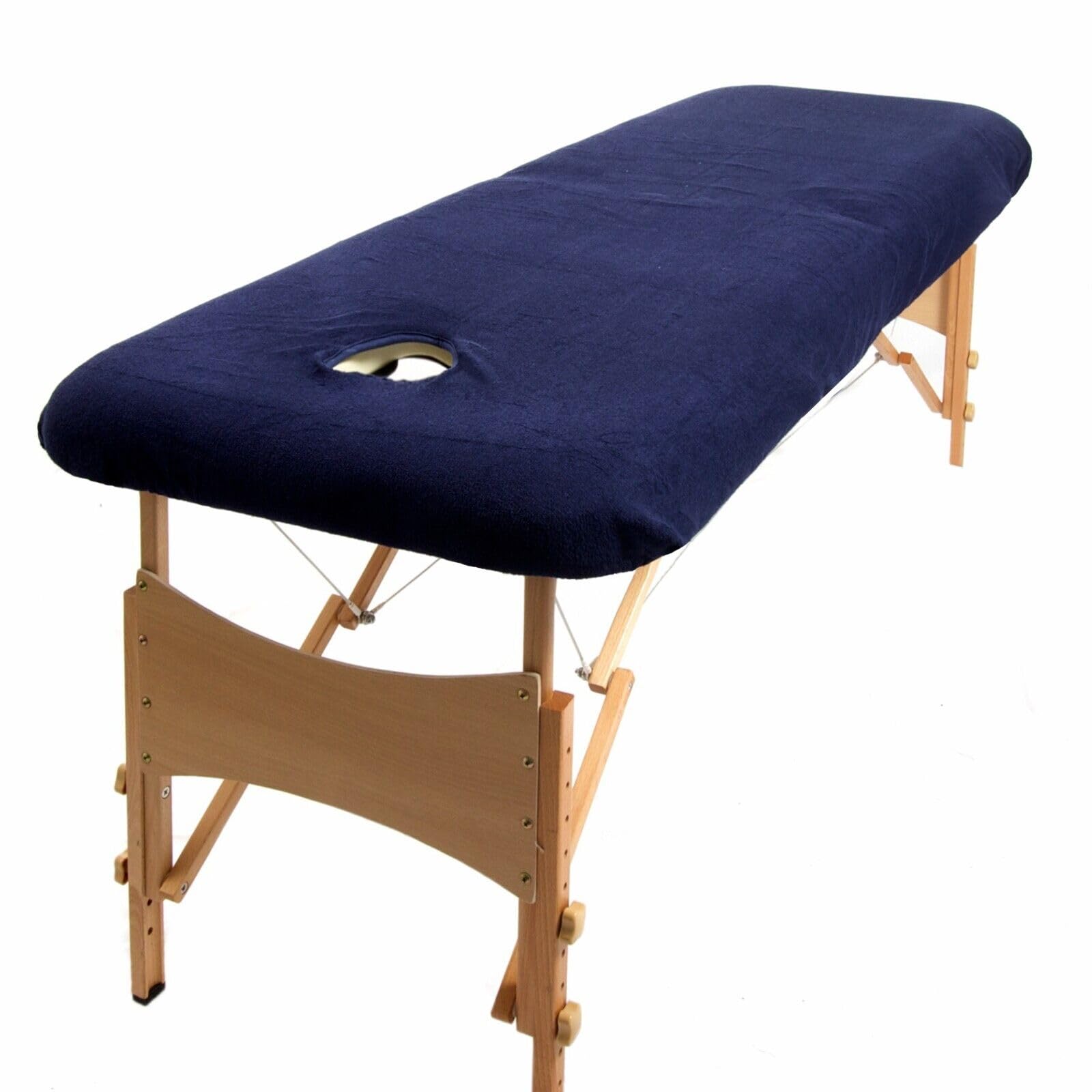 aztex Classic Massage Table Cover with Face Hole, Polycotton Elasticated Fit Beauty Bed Cover