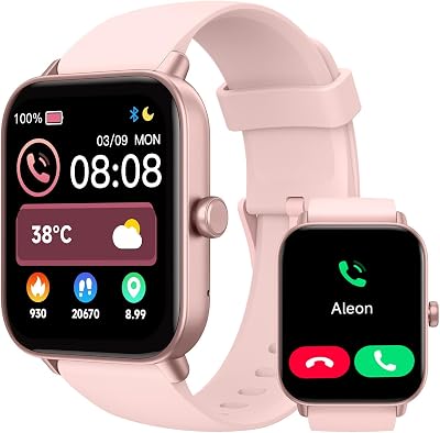 TOOBUR Smart Watch Women Alexa Built-in IP68 Waterproof 1.8" Fitness Tracker