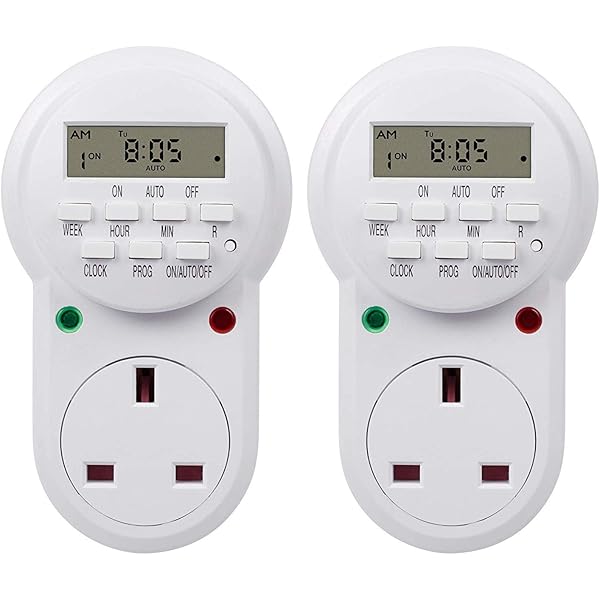 7 Day Hbn Weekly Programmable Electronic Plug In Digital Timer With Lcd Display 24 Hours 1 Pack Timers Diy Tools Chemikmix Pl