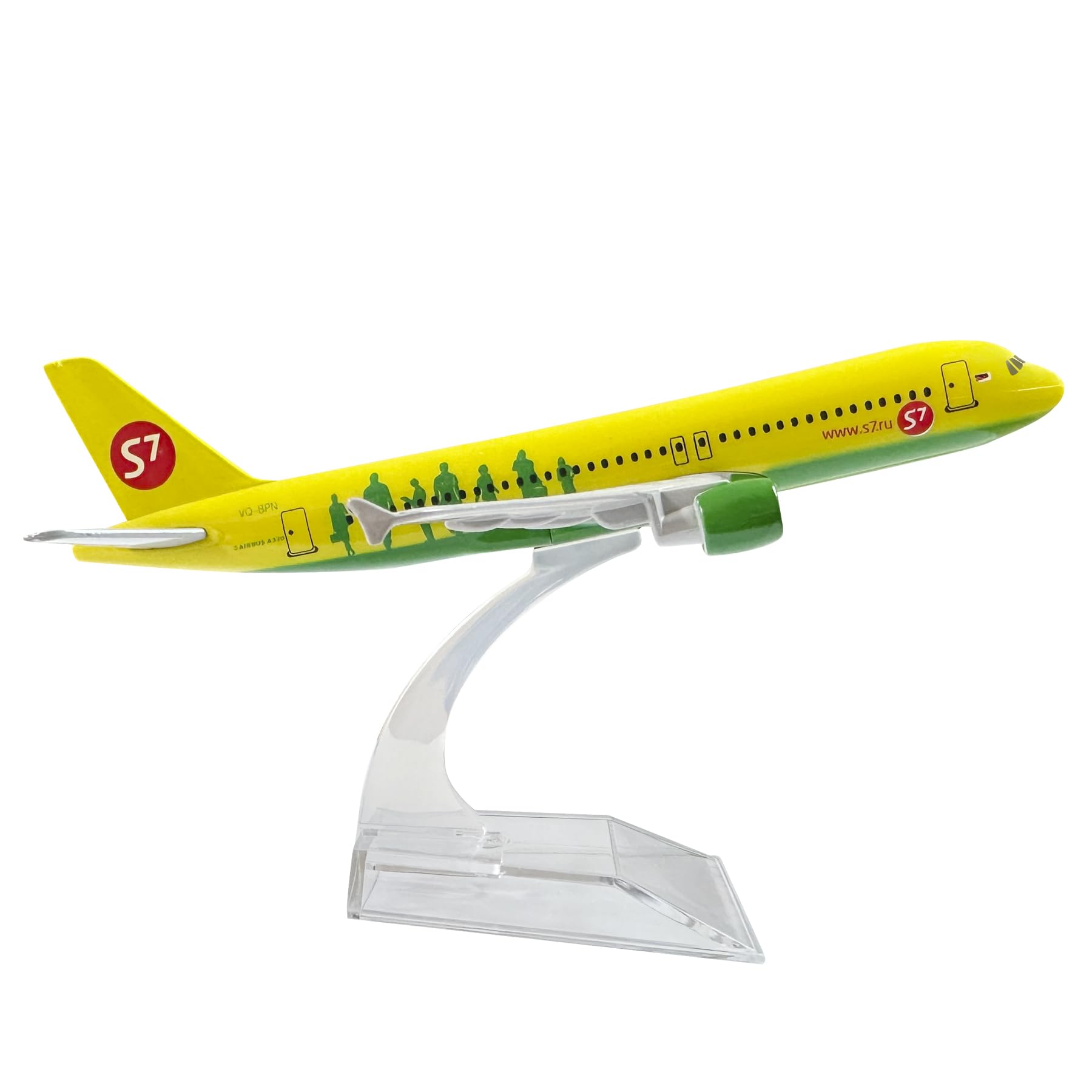 Bswath 1:400 Scale Model Siberia A320 Airplane Model Plane Diecast Alloy Plane for Gift and Collection