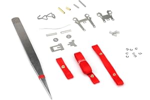 NUHFUFA 1 Kit of Simulation Cargo Rope Tightener for 1/14 Tamiya Trailer RC Truck, Tire Binding Belt Tie-up Strap DIY RC Car Accessories(Red)