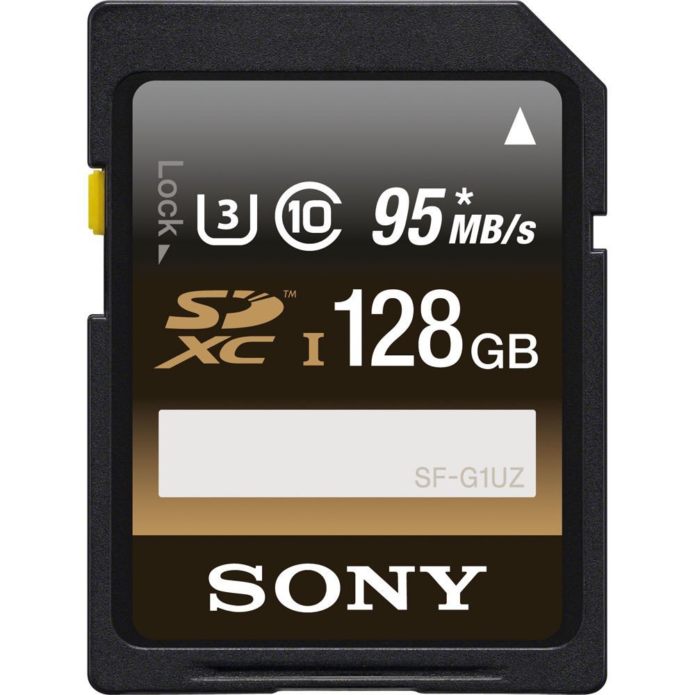 SDXC 128GB Memory Card, SFUZ Series, UHS-I (95MB/ s), Class 10, U3, Sony