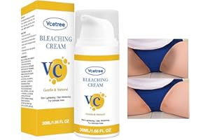 Vcetree Skin Bleaching Cream Skin Lightening for Body Intimate Areas, Private Parts, Underarm, Knees, Elbows, Inner Thigh, Bikini Area, Whitening Cream Dark Spot Remover For Intimate Areas (1FL OZ)