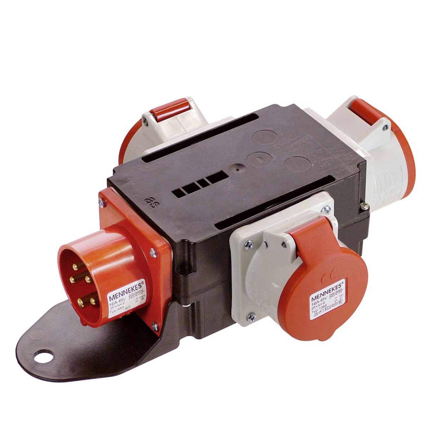 AS Schwabe Mixo Adapter/Power Splitter Versatile, Space-Saving, Universal, Mobile and Robust, 60531