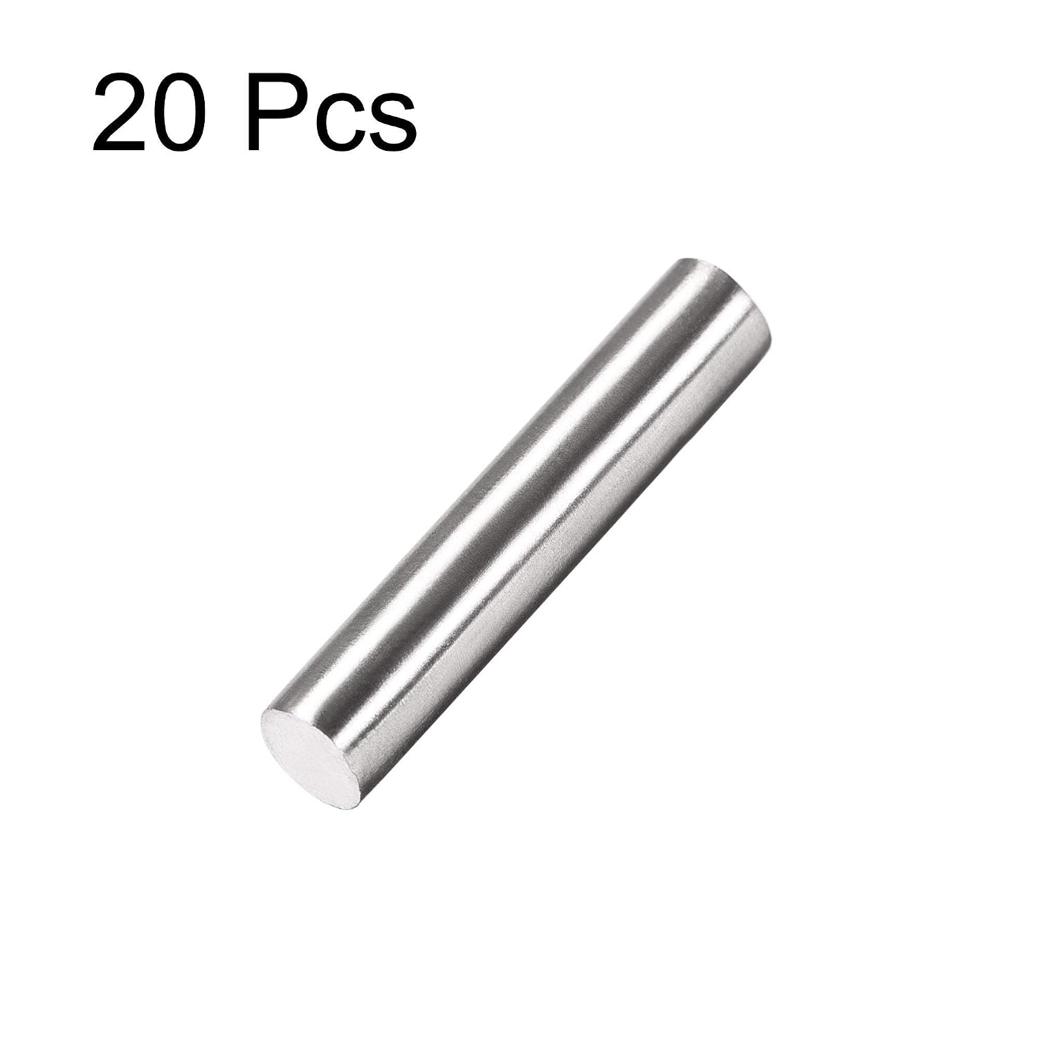sourcing map 5mm x 25mm 304 Stainless Steel Solid Round Rod for Drift Punches DIY Craft Model Plane Model Ship Model Cars - 20pcs - Image 4