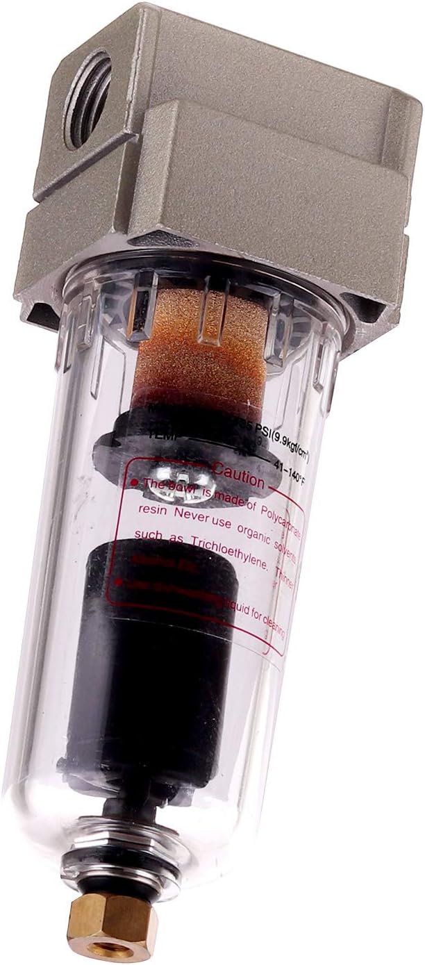 Compressed Air Filter with Automatic Auto Drain Water Separator Oil