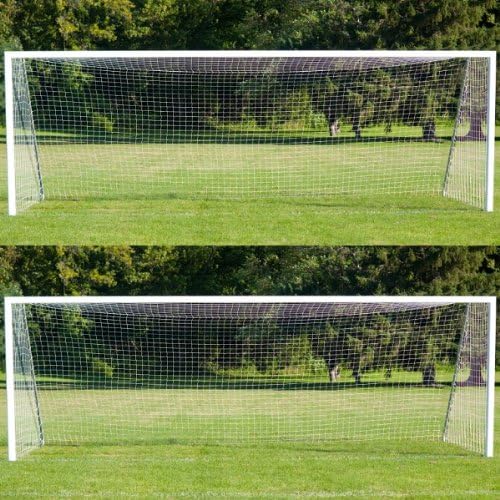 Pair of Wollowo 6ft x 4ft Football/Soccer Goal Replacement Net Fits Samba/Poly Goal