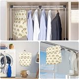 Vicloon Peg Bag Rainbow Clothespin Bag with Hook 30x26cm Capacity 100 Pins view 7