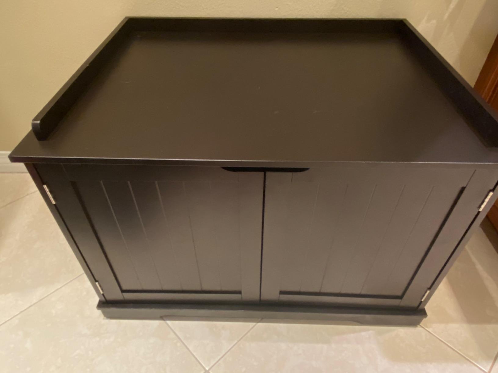 Litter Box Cabinet Tangkula Cat Litter Box Furniture - Hidden Litter Box Enclosure With Double Doors Pet House Nightstand