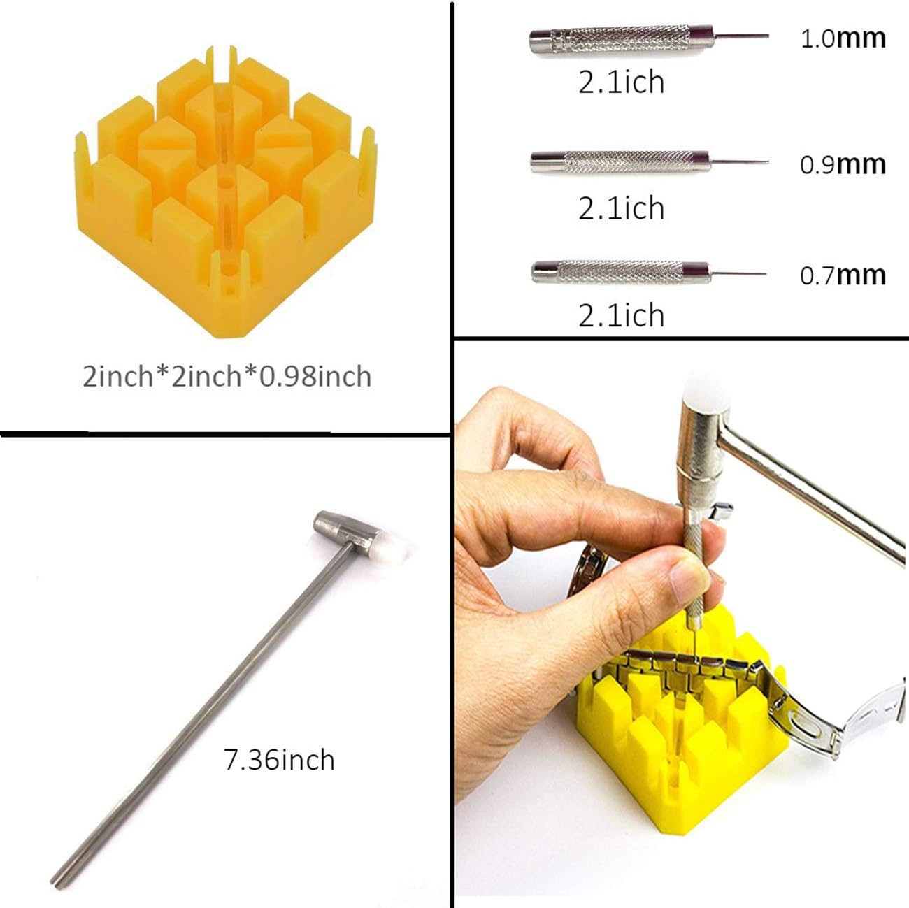 Onmust Watch Repair Kit, Watch Battery Replacement Tool Kit Watches Link Remover Kit Set with Carrying Case: Home Improvement