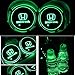 Lntly LED Car Logo Cup Holder Pad Waterproof Bottle Drinks Coaster Built-in Light 7 Colors Changing USB Charging Mat LED Cup Mat Car Atmosphere Lamp 2PCS (Honda)