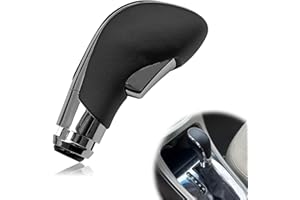 PLEOOS Automatic Gear Stick Shift Knob Compatible with 2012-2017 Buick Verano Car Gear Shift Knob Leather Car Stick Lever Gear Shifter Knob Cover Head Handle Lever(Black)