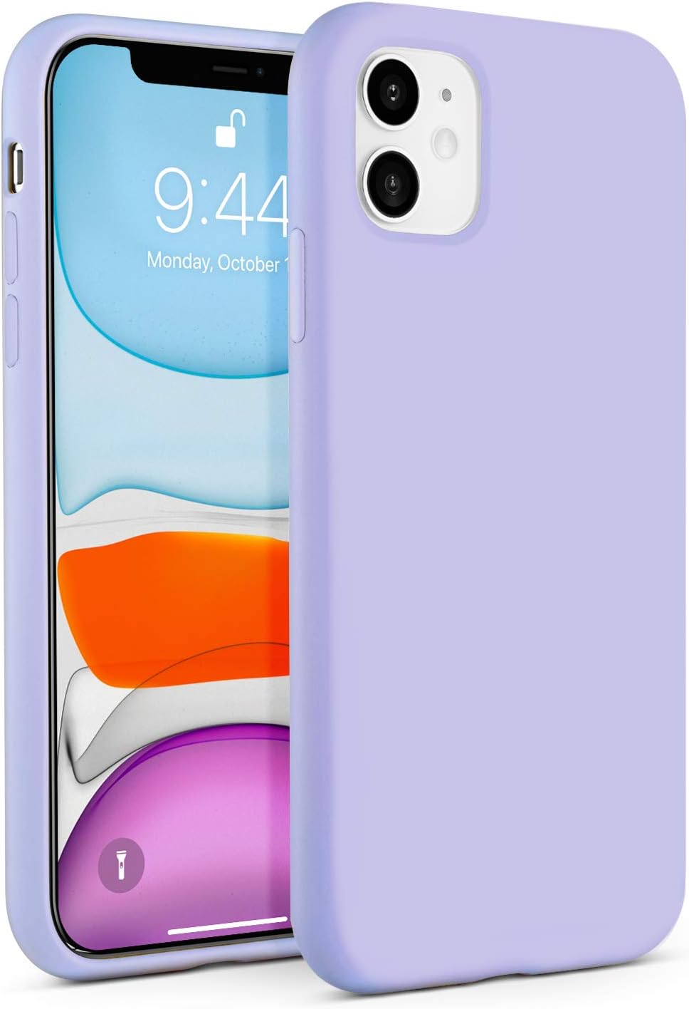 BEBEN Liquid Silicone Case Compatible with iPhone 11 Case, Gel Rubber Full Body Protection Shockproof Cover Case Drop Protection Case for Apple iPhone 11 6.1 inch (Clove Purple)