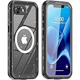 for iPhone 16e Case Waterproof | Shockproof Dust Proof Phone Case Cover with Screen Protector -Clear