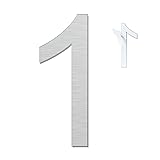 Self Adhesive House Numbers - 6 Inch Stainless