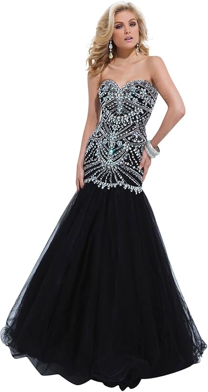 black and silver formal dresses