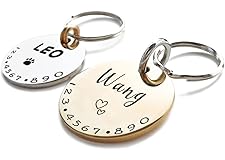 Cats Dogs ID Tags Personalized Lovely Symbols Pets Collar Name Accessories Simple Custom Engraved Products for Extra Small Fo
