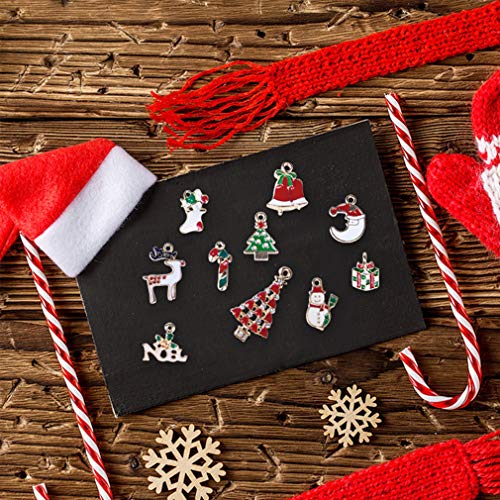 Hibery 57 Pcs Christmas Pendant Charms for Jewelry Making Necklace, Bracelet, Earring and More - Thumbnail 5