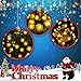 Qedertek Chuzzle Ball Solar String Lights, 15.7ft 20 LED String Lights Outdoor, Waterproof Solar Fairy Lights for Home, Patio, Lawn, Garden, Wedding, Balcony, Party and Holiday Decorations(Warm White)