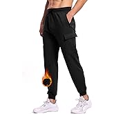 TBMPOY Men's Cargo Fleece Lined Jogger Pants