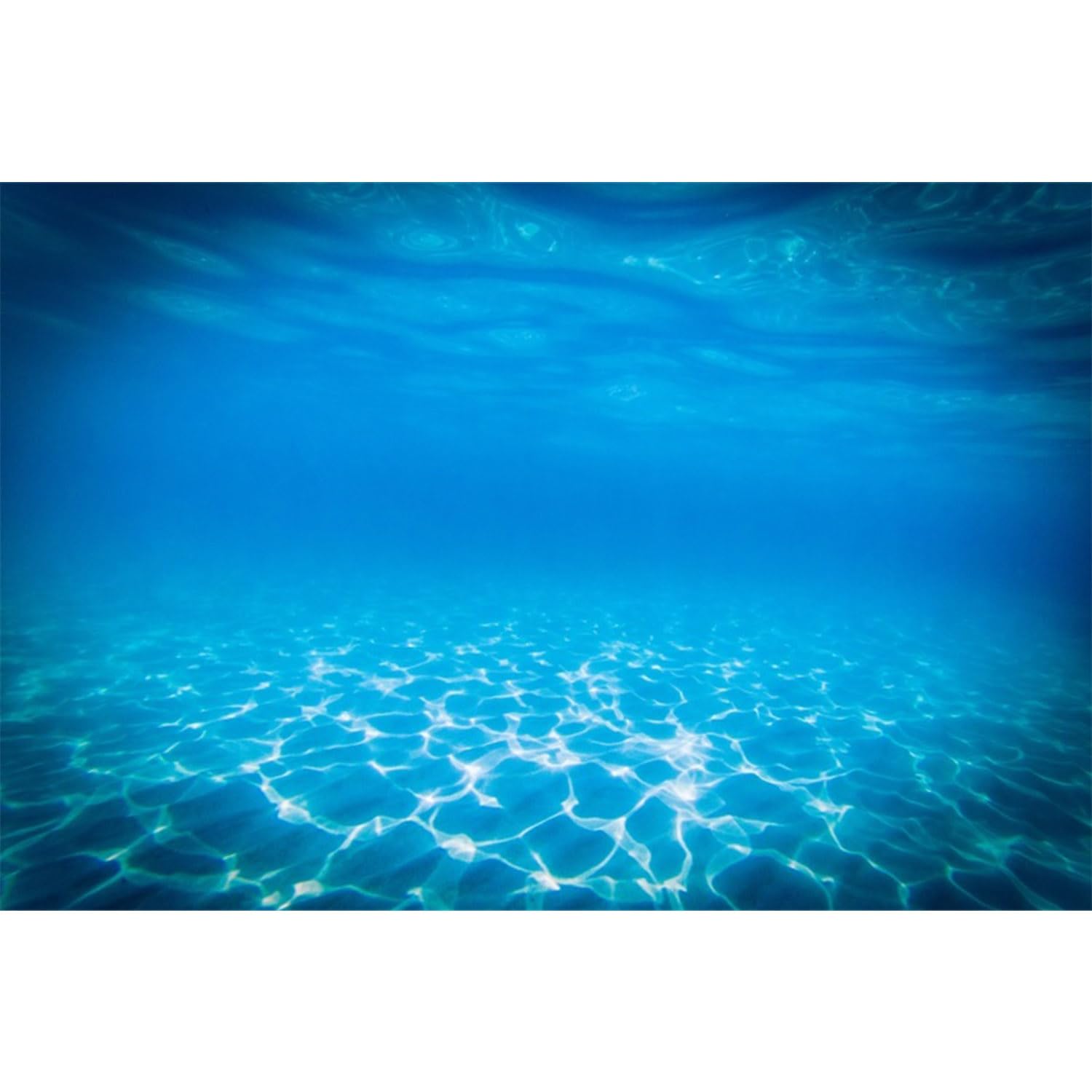MIRRORANG 180x61cm Undersea Theme Aquarium Background Blue Ripped Water Underwater World Fish Tank Background Aquarium Backgrounds Backdrop