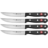 Wusthof Gourmet Four 4-Piece German Precise Laser Cut High Carbon Stainless Steel Kitchen Steak Knife Set – Model 9729