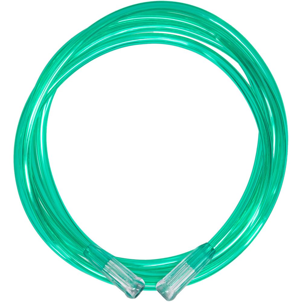 The Oxygen Store Green Oxygen Tubing 7.6 Metres, Three-Channel Safety Design, Kink-Free PVC Construction for Home Oxygen Therapy, Compatible with Major Brands