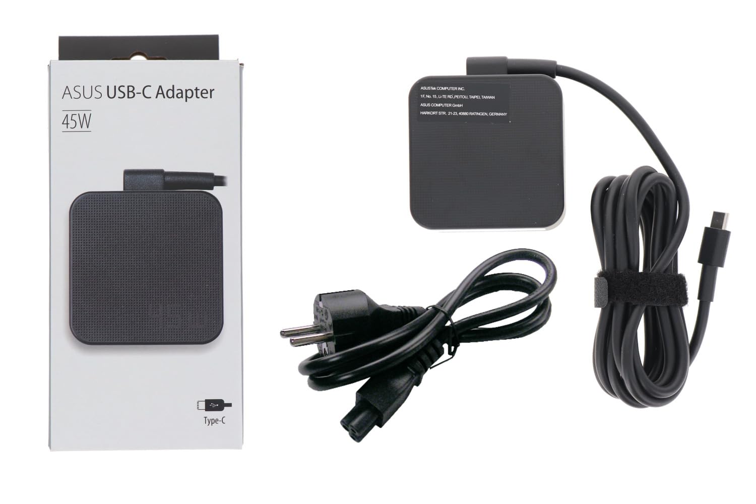 ASUS AC45-00 -(ADP-45XE D) Power Adapter - USB-C - 45 Watt - AC 100-240 V - 5-20 V - Black - 90XB06XN-MPW010
