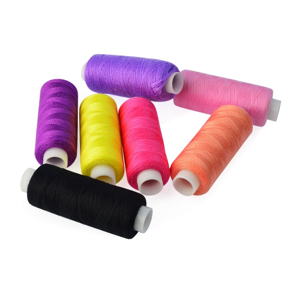 30 Assorted Color Polyester Sewing Thread Spools 250 Yards