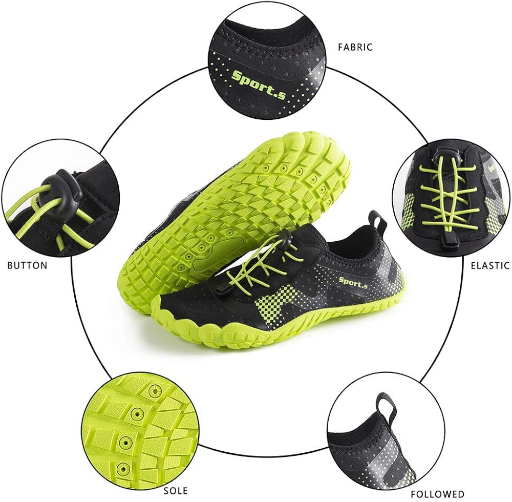  | Water Shoes for Men and Women Barefoot Quick-Dry Aqua Sock Outdoor Athletic Sport Shoes for Kayaking, Boating, Hiking, Surfing, Walking | Water Shoes