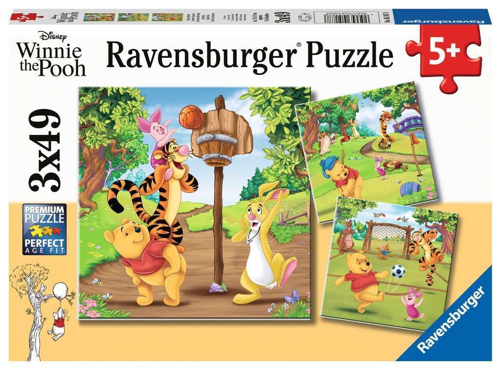 Ravensburger Winnie The Pooh 3 x 49 Piece Jigsaw Puzzles for Kids Age 5 Years Up