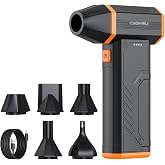 Compressed Air Duster,110000RPM Super Power Cordless Electric Air Duster,Rechargeable Brushless Motor Blower,3-Gear Adjustable Turbo Fan Duster Blower for Computer,Car,Outdoor and House