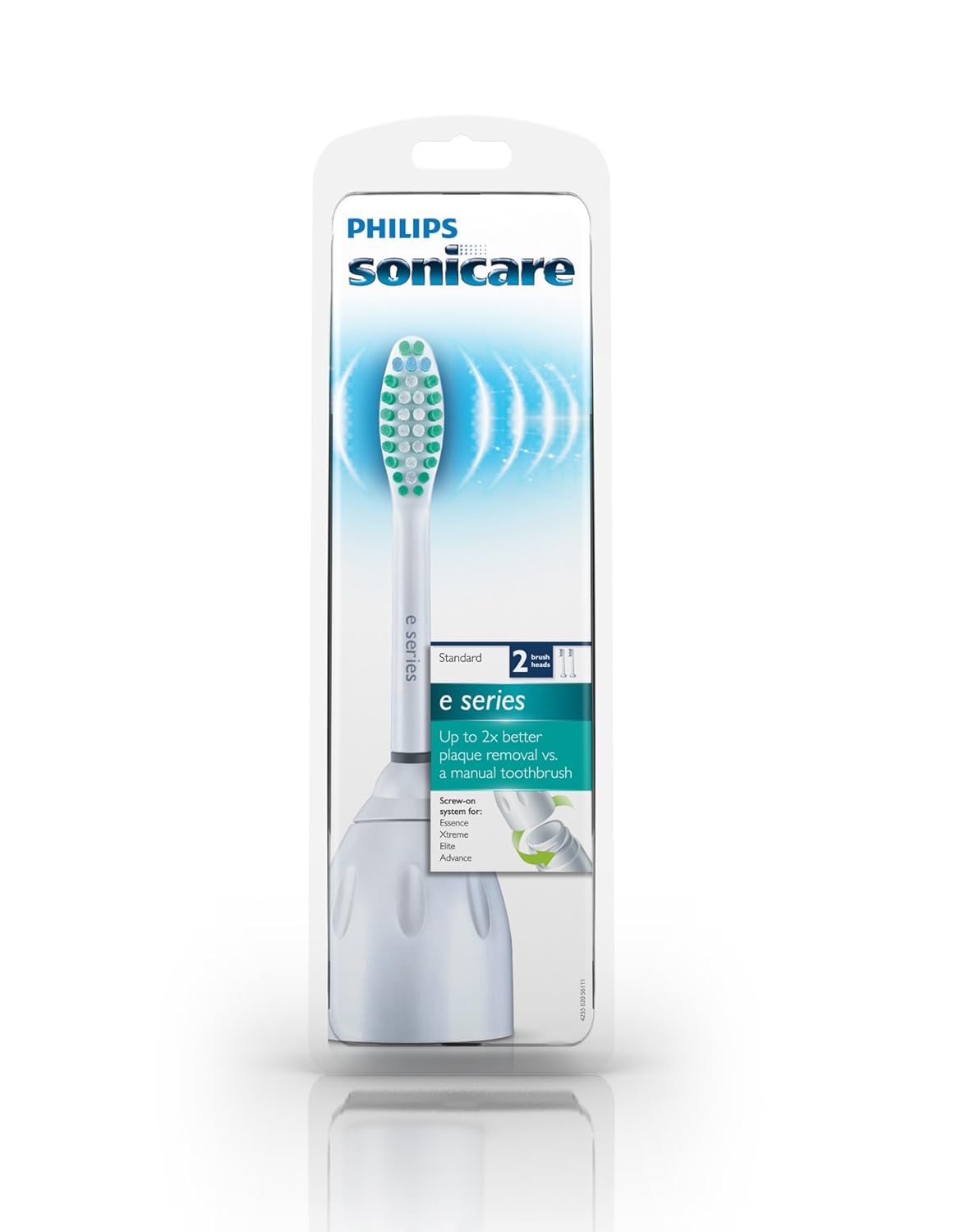 Philips Sonicare Genuine ESeries Replacement Toothbrush Heads 2Pk