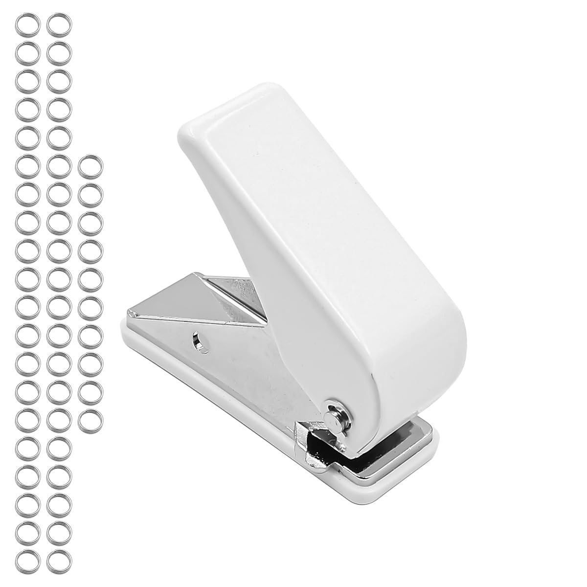 Alnicov Dart Flight Punch with 50PCS Darts Stems Washers for Dart Flights Plus Spring Rings