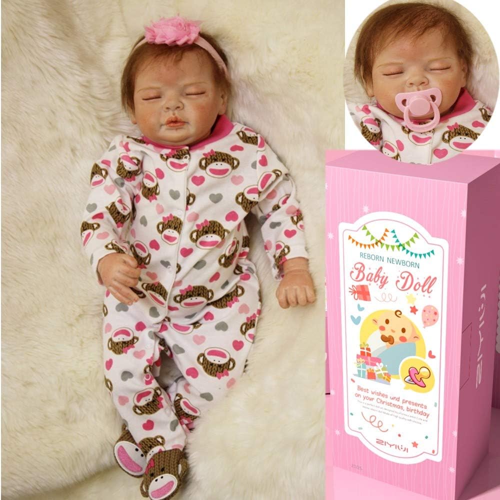 Prezzo AIBAOLIAN Bambole Reborn 22pollici 55cm Bambola Reborn Femmina Reborn Baby Doll Simulazione Morbido Silicone Vinile Realistico Regalo Offerte