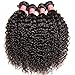 Yiroo Hair 10A Brazilian 100% Unprocessed Virgin Kinky Curly Human Hair Weave 3 Bundles Virgin Kinky Curly Hair Extensions Natural Black Color 95-100g/pc (8 10 12inch)