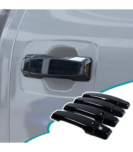 Amazon.com: Acouto Door Handle Lock Bezel,Chrome Door Handle Lock