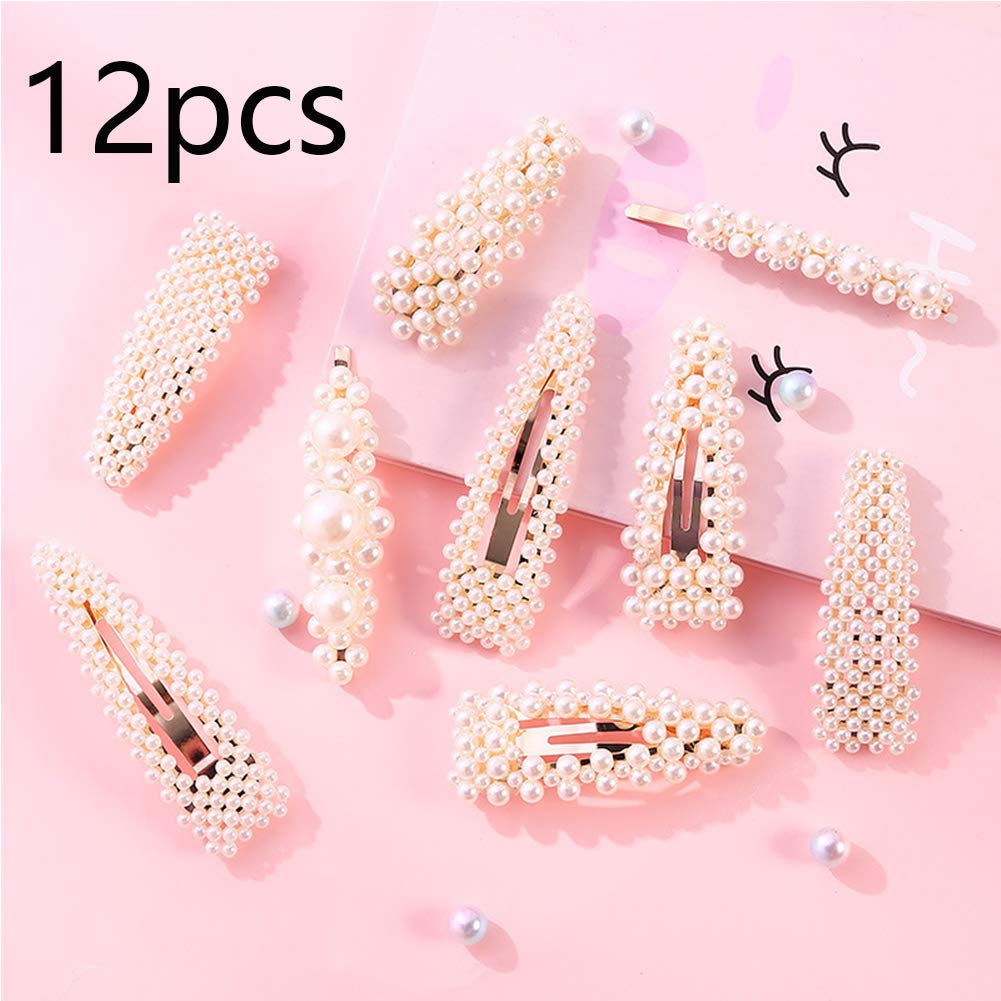 Trendy Works 6-teiliges Set Perlen Seitennadeln - Handgefertigter Haarschmuck Für Frauen & Mädchen
