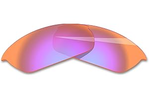 BLAZERBUCK Anti-salt Polarized Replacement Lenses & Sock Kit for Oakley Flak Jacket OO9008 - Rose Trail