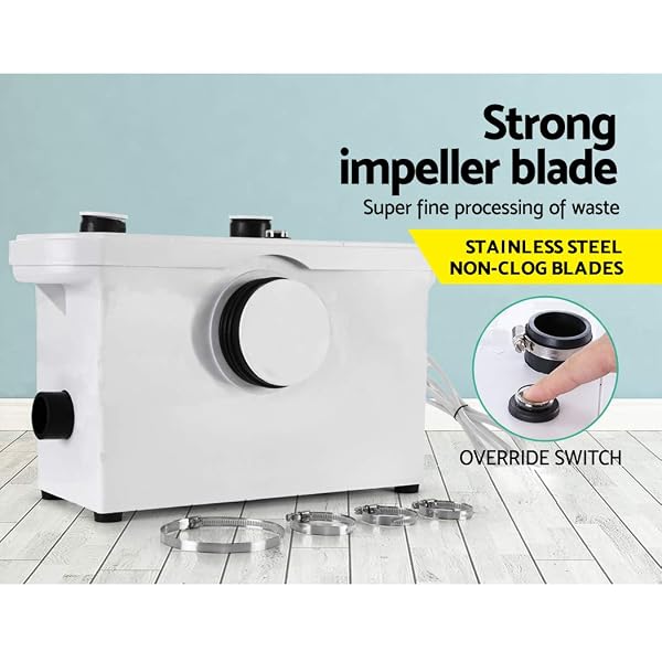 TRUPOW 600W 110V MACERATOR SEWERAGE PUMP WASTE WATER MARINE TOILET BATHROOM DISPOSAL LAUNDRY