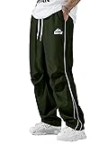 ABSECAI Mens Baggy Sweatpants Straight Wide Leg Y2k