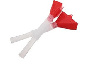 Healeved 2 Sets Grain Planting Tubes with Anti-Clogging Funnel Flexible Plastic Seeder Tool for Corn Wheat