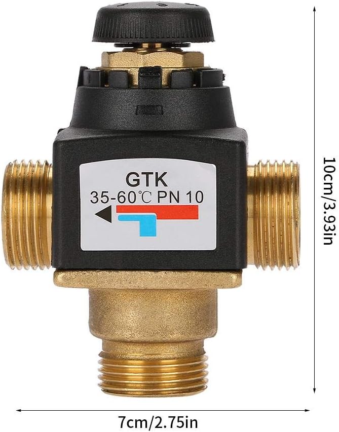 Thermostatic Mixing Valve, DN20 Brass Thermostatic Mixing Valve For Hot And Cold Water 3 Way - View #3